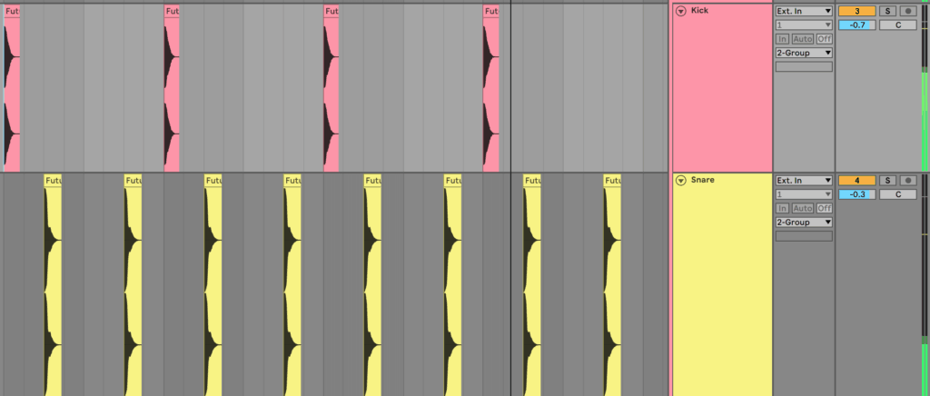 Kick Snare Pattern in Ableton Live